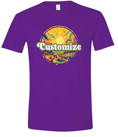 Custom Trippy Peaks Children's Gildan Soft Shirt