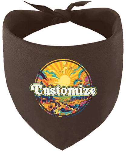 Custom Trippy Peaks Pet Bandana