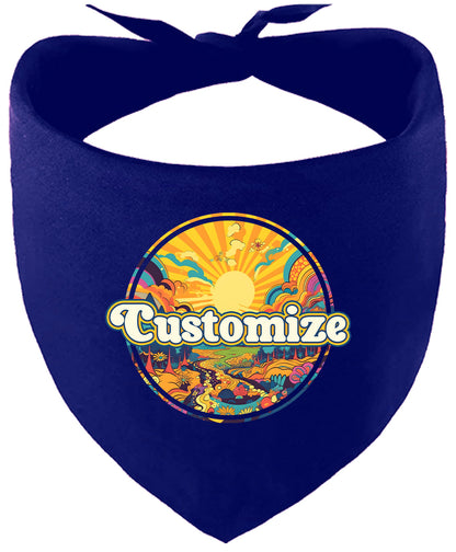 Custom Trippy Peaks Pet Bandana