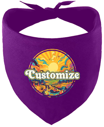 Custom Trippy Peaks Pet Bandana
