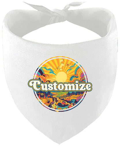 Custom Trippy Peaks Pet Bandana