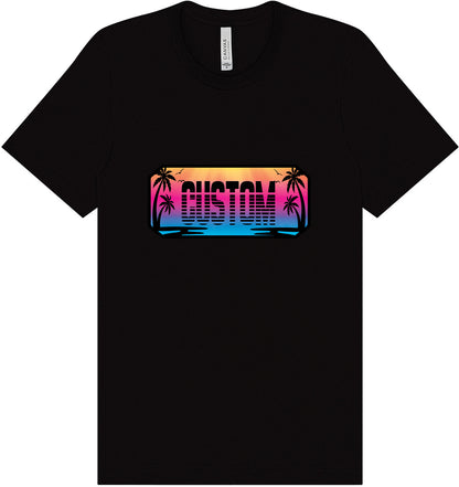 Custom Beach Shades Adult Bella Canvas Shirt