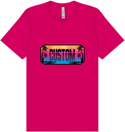 Custom Beach Shades Adult Bella Canvas Shirt