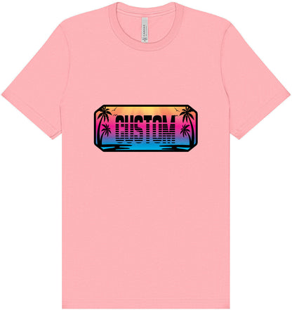 Custom Beach Shades Adult Bella Canvas Shirt