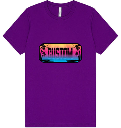Custom Beach Shades Adult Bella Canvas Shirt