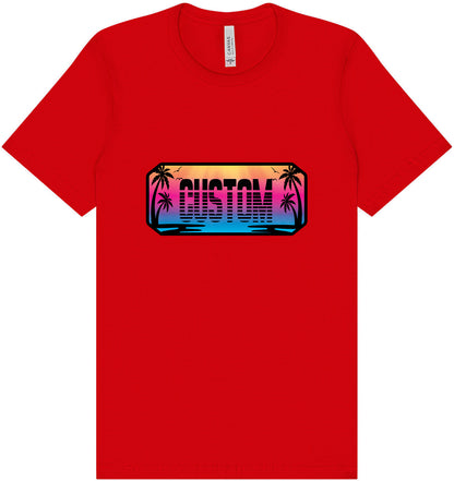 Custom Beach Shades Adult Bella Canvas Shirt