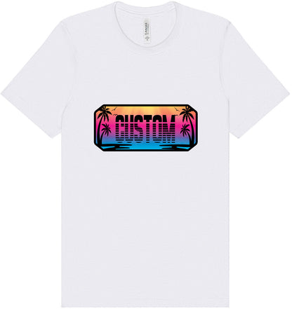 Custom Beach Shades Adult Bella Canvas Shirt
