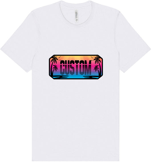 Custom Beach Shades Adult Bella Canvas Shirt