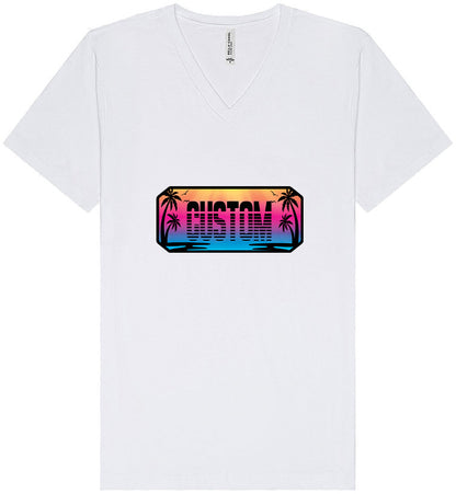 Custom Beach Shades Unisex V-Neck Shirt