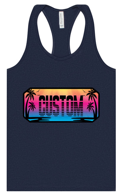 Custom Beach Shades Women's Racerback Tank