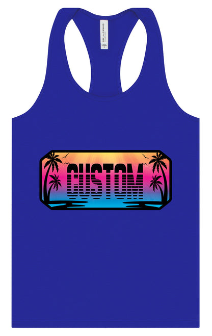 Custom Beach Shades Women's Racerback Tank