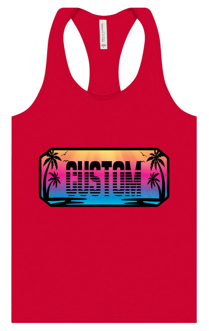 Custom Beach Shades Women's Racerback Tank