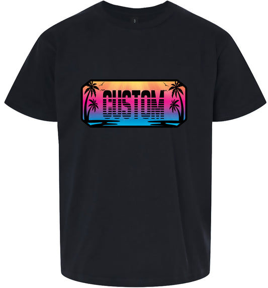 Custom Beach Shades Children's Gildan Soft Shirt