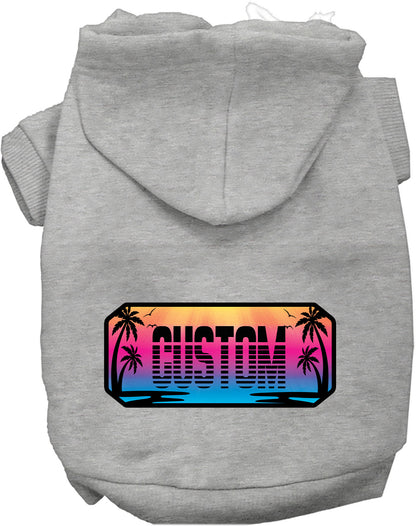 Custom Beach Shades Pet Hoodie