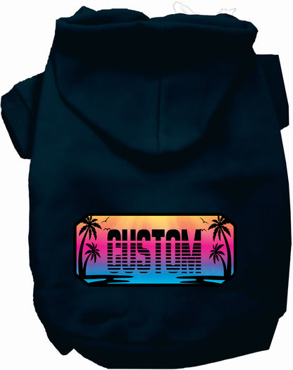 Custom Beach Shades Pet Hoodie