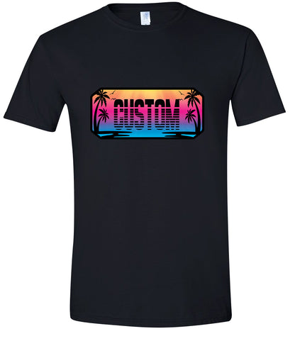 Custom Beach Shades Adult Gildan Soft Shirt