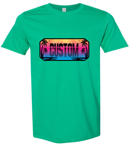 Custom Beach Shades Adult Gildan Soft Shirt