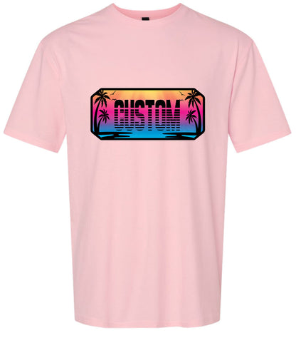 Custom Beach Shades Adult Gildan Soft Shirt