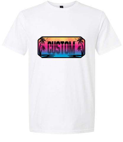 Custom Beach Shades Adult Gildan Soft Shirt