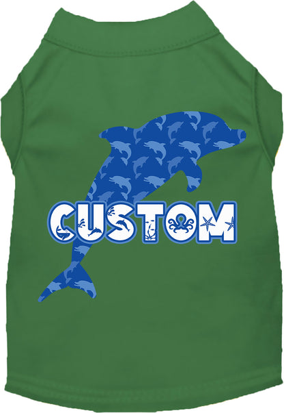 Custom Blue Dolphins Pet Shirt
