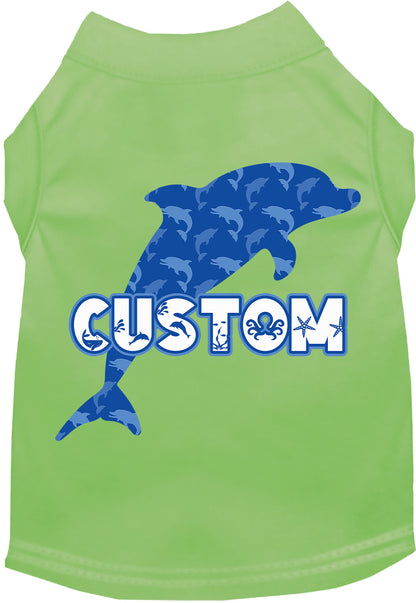 Custom Blue Dolphins Pet Shirt
