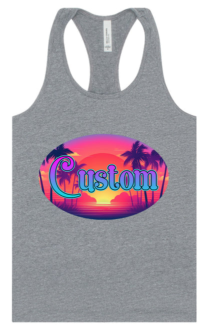 Custom Classic Beach Women's Racerback Tank