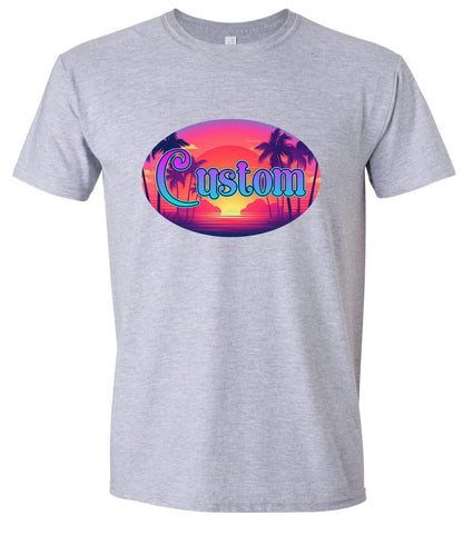 Custom Classic Beach Adult Gildan Soft Shirt