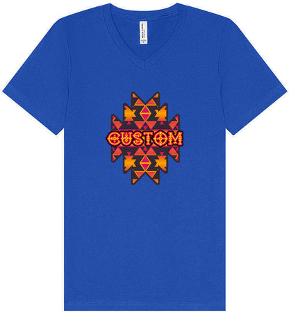Custom Navajo Tribal Unisex V-Neck Shirt