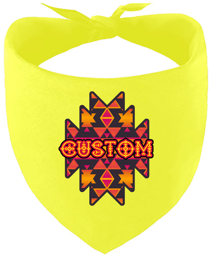 Custom Navajo Tribal Pet Bandana