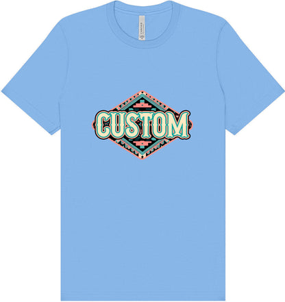 Custom Peach Aztec Adult Bella Canvas Shirt