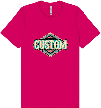 Custom Peach Aztec Adult Bella Canvas Shirt