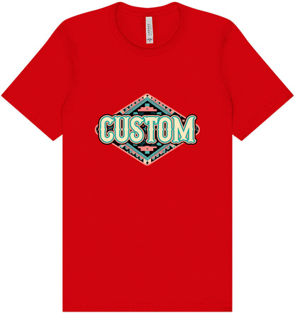 Custom Peach Aztec Adult Bella Canvas Shirt