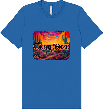 Custom Neon Desert Adult Bella Canvas Shirt
