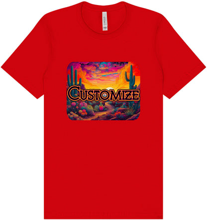 Custom Neon Desert Adult Bella Canvas Shirt