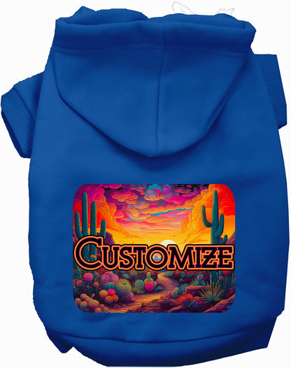 Custom Neon Desert Pet Hoodie