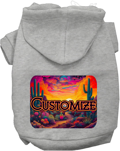 Custom Neon Desert Pet Hoodie