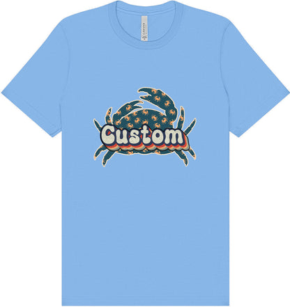 Custom Retro Crabs Adult Bella Canvas Shirt
