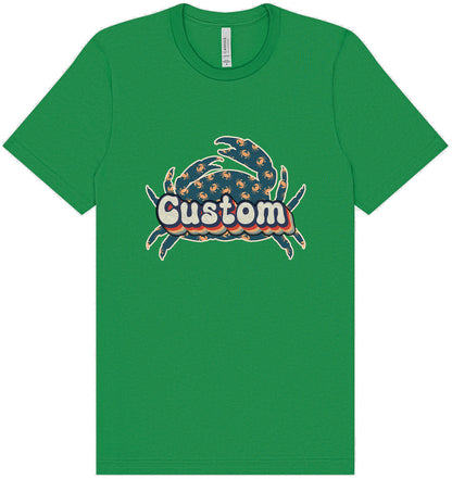 Custom Retro Crabs Adult Bella Canvas Shirt