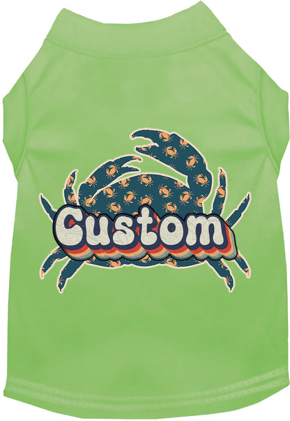 Custom Retro Crabs Pet Shirt