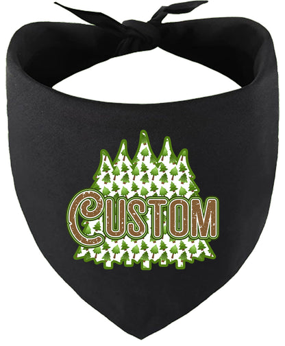 Custom Woodland Trees Pet Bandana
