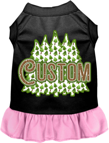 Custom Woodland Trees Pet Dress
