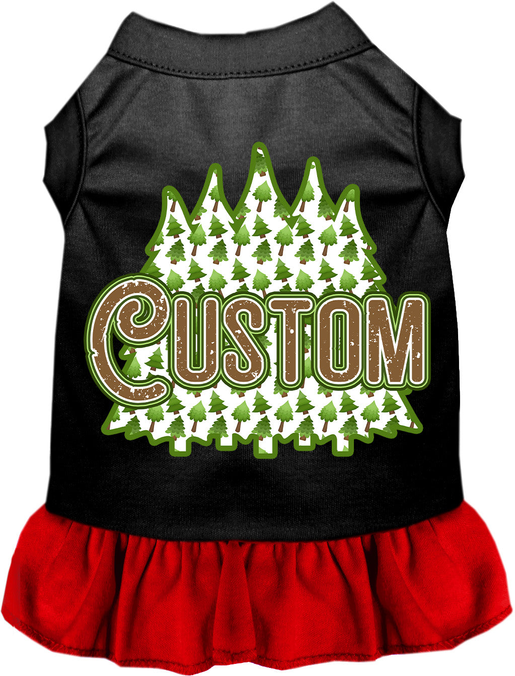 Custom Woodland Trees Pet Dress