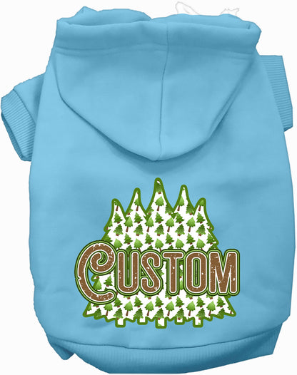 Custom Woodland Trees Pet Hoodie