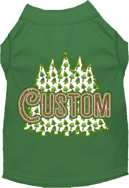 Custom Woodland Trees Pet Shirt