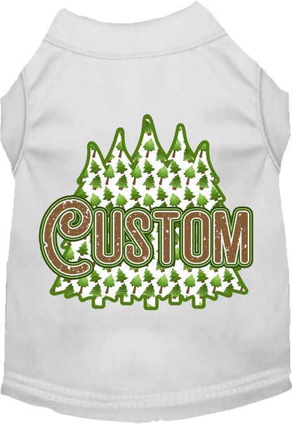 Custom Woodland Trees Pet Shirt