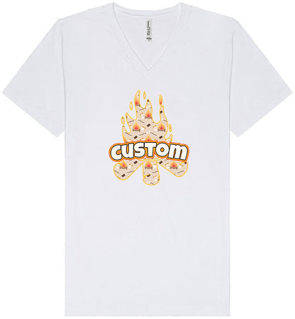 Custom Around the Campfire Unisex V-Neck Shirt