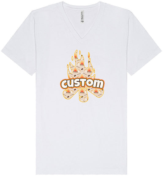 Custom Around the Campfire Unisex V-Neck Shirt