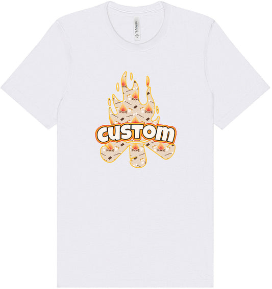 Custom Around the Campfire Adult Bella Canvas Shirt
