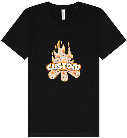 Custom Around the Campfire Unisex V-Neck Shirt