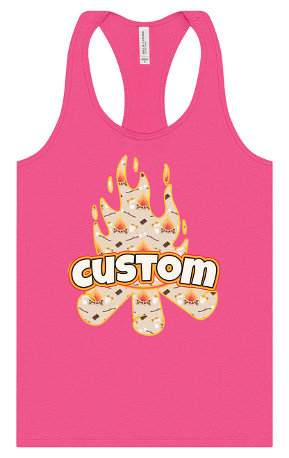 Custom Around the Campfire Women's Racerback Tank
